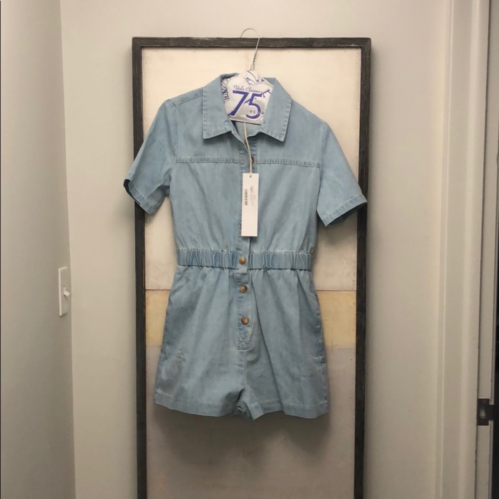 Chambray romper